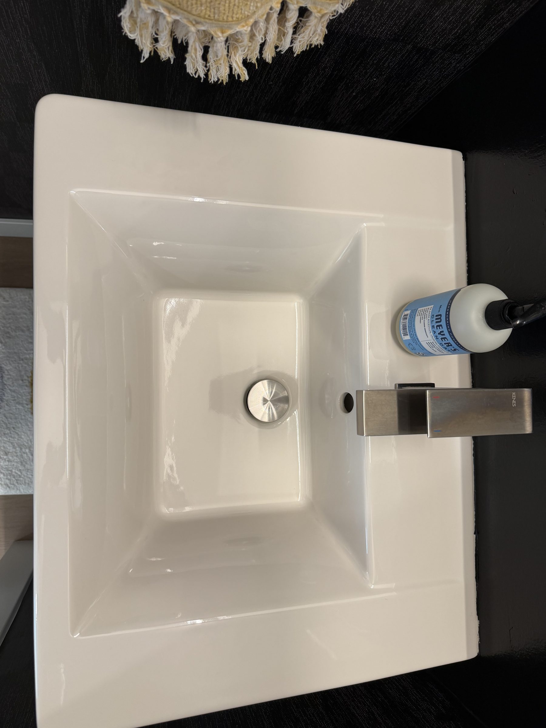 Sparkling clean bathroom sink